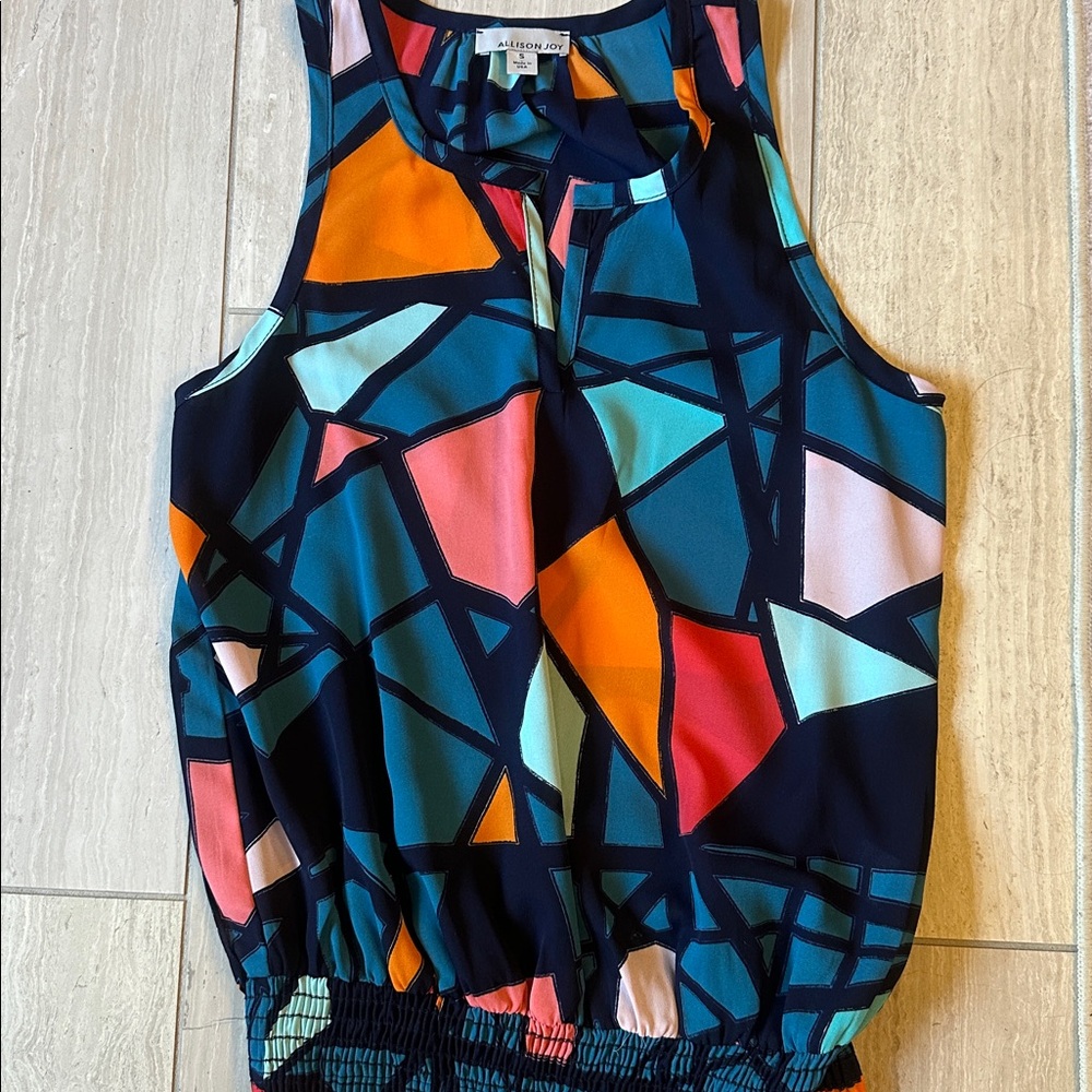 Alison Joy Evereve Geometric Sleeveless Top